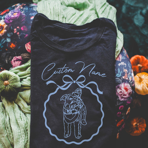 Custom Pet From Photo Shirt, Personalized Hand Drawn Pet Tee