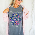 All you need is love and a Dog Shirt, Dog Paw Floral Shirt